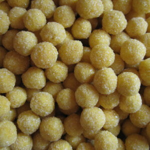 Perles de mimosa cristallisées. Gourmandises d'excellence.