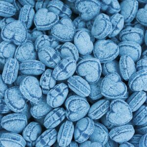 Bonbon coeur bleu myrtille