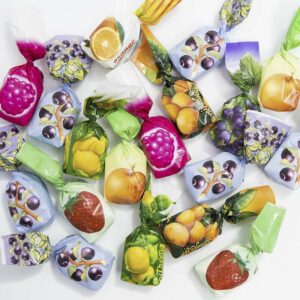 Bonbons fourrés aux fruits