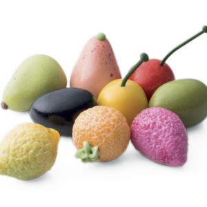 Réglette de fruit en pâte d'amande mucci