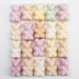 Oursons meringue, mignon, colorés, douceur